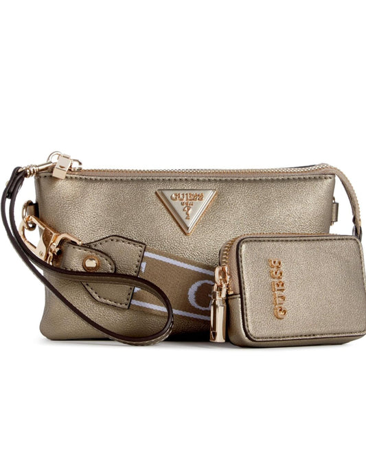 Guess crossbody latona mini dorada