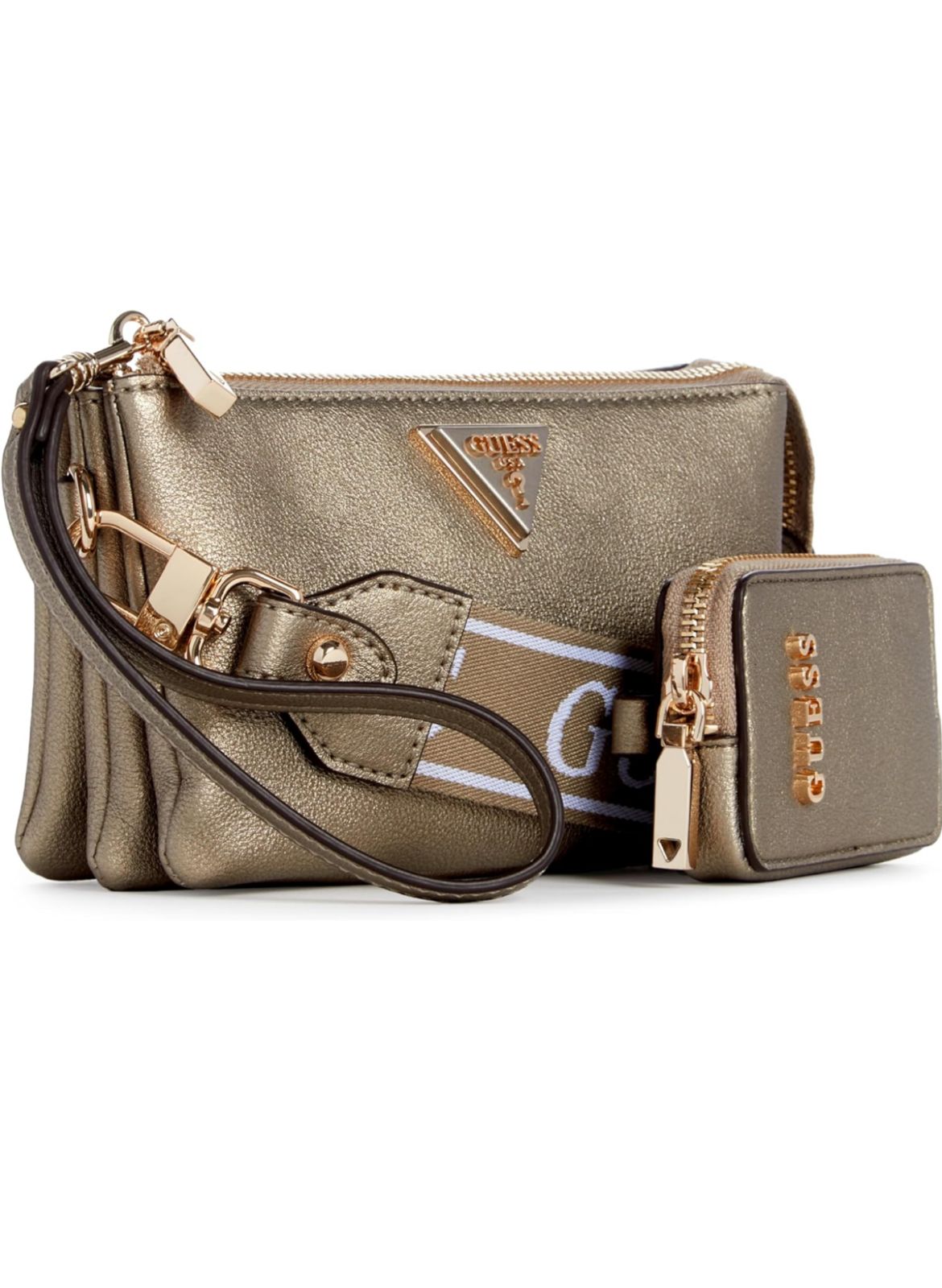 Guess crossbody latona mini dorada