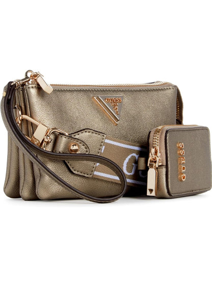 Guess crossbody latona mini dorada